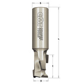 CMT 140.127.61 DP ROUTER CUTTER W/SHEAR ANGLE D=1/2”x1-1/16”  S=1/2”  RH